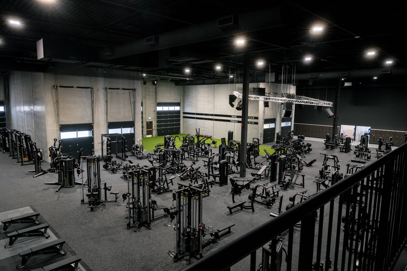 The training floor at Iron Lore Gym South Edmonton
