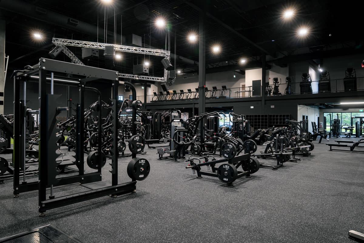 Iron Lore Gym Edmonton — functional trainer rack and free weight floor