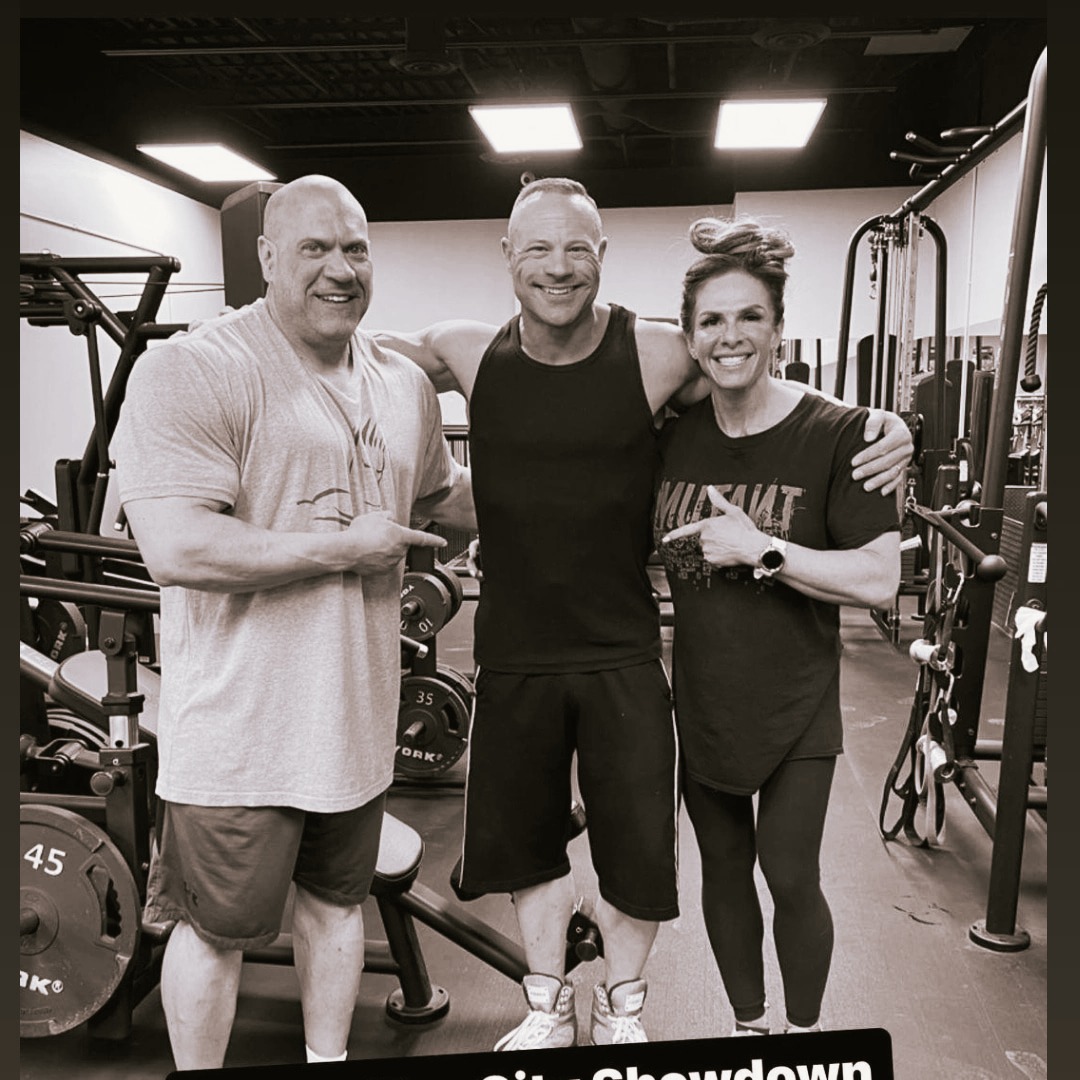 Aaron and Eleni with Iron Lore members